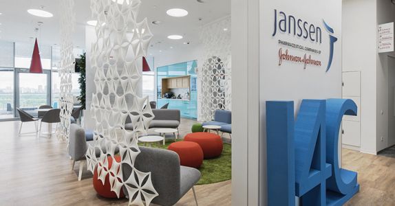 Johnson & Johnson укрепляет атмосферу творчества и инноваций в своем новом офисе в бизнес-центре «Крылатские холмы»